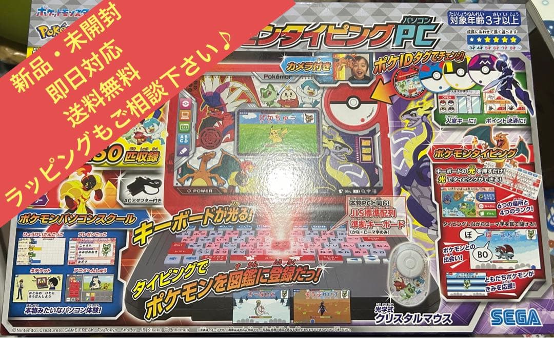 新品未使用未開封 セガ ポケモン スタディ 光るぜっ! ポケモンタイピング PC
