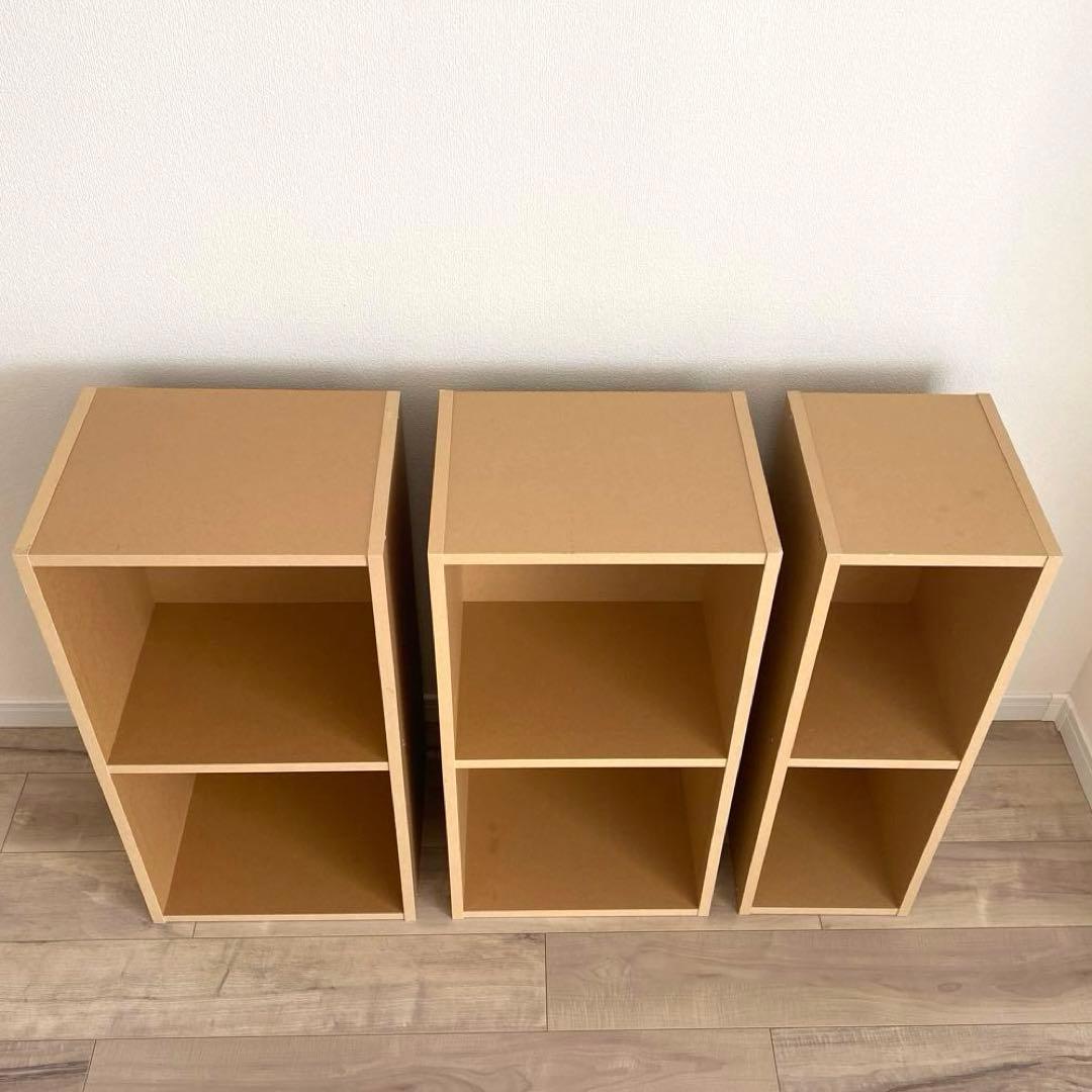 無印良品 パルプボードボックス・タテヨコA4サイズ•2段 スリム2段 3点