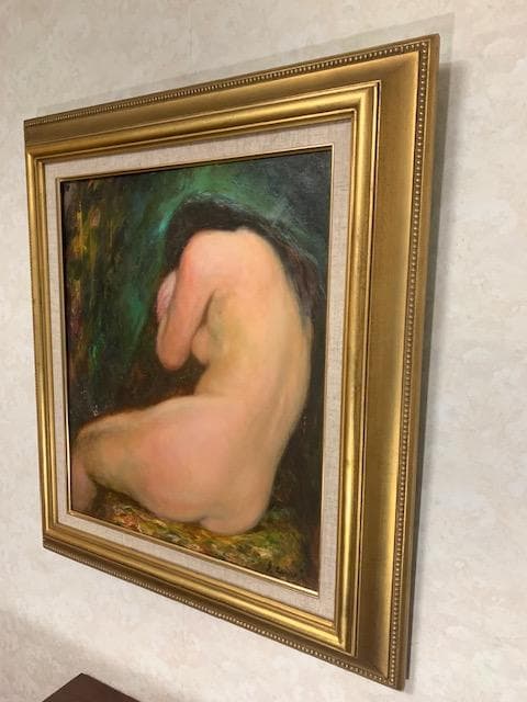 h*u様 1月30日迄の出品です❣️作者不詳⛄大型絵画⛄裸婦❣️油彩画⛄Ｆ１０号