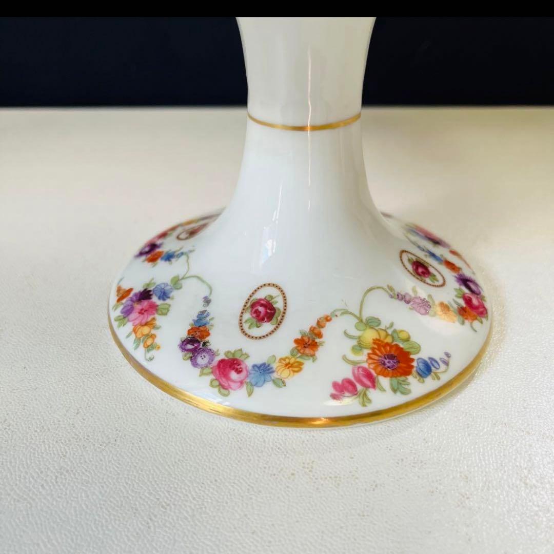 ドレスデンフラワー  シューマンババリア　コンポート　透かし　特大サイズ