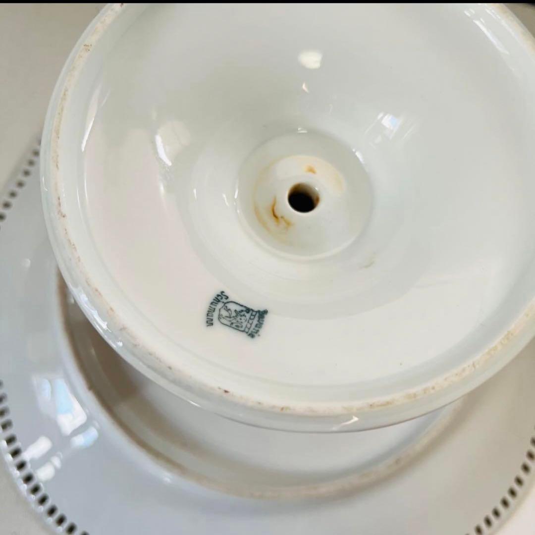 ドレスデンフラワー  シューマンババリア　コンポート　透かし　特大サイズ