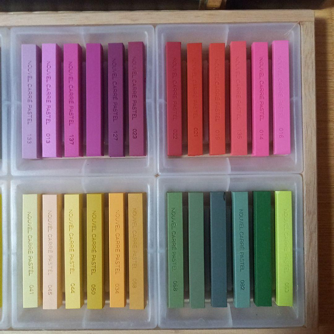 CARRE PASTEL木製パステルケース ヌーベルカレーパステル 96色セット