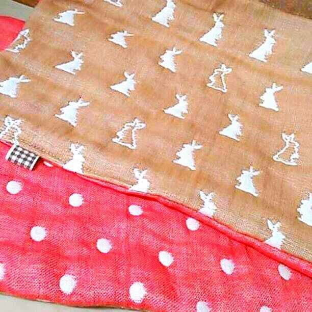 専用★みかん大感謝特価★１２重ガーゼ☆フェイスタオル☆うさぎ♥