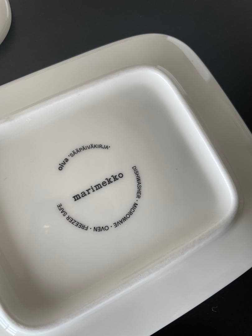 マリメッコ marimekko スクエアプレート 2枚セット