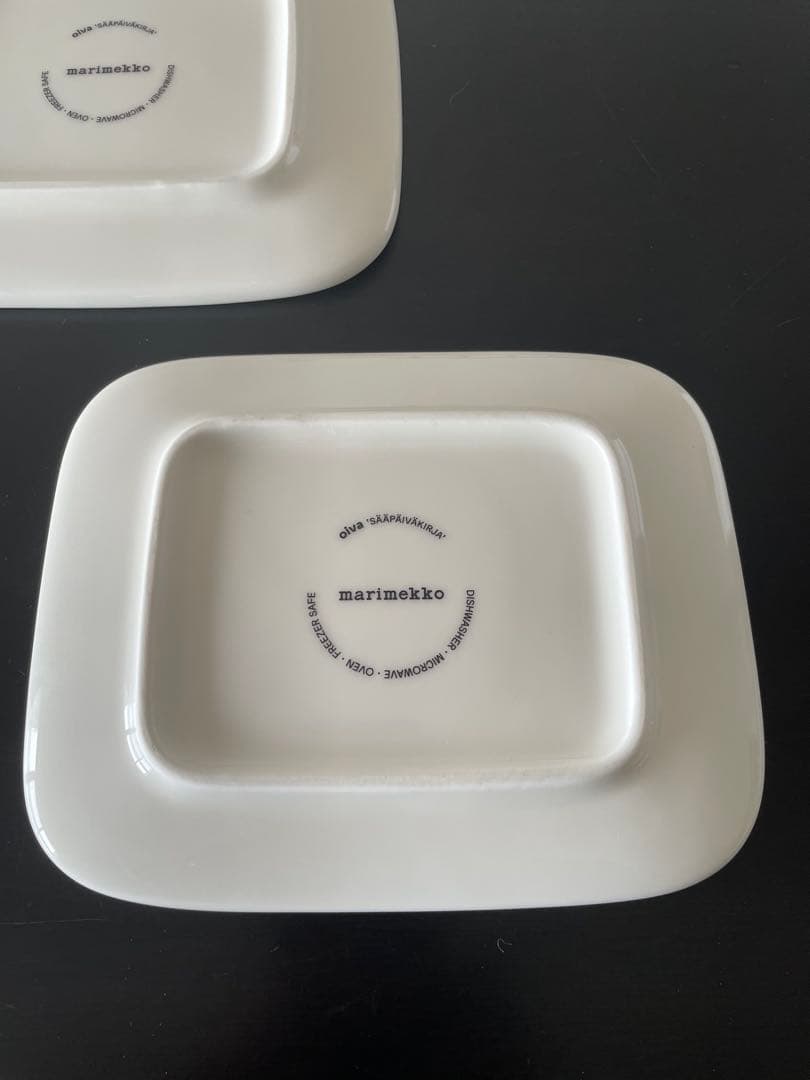 マリメッコ marimekko スクエアプレート 2枚セット