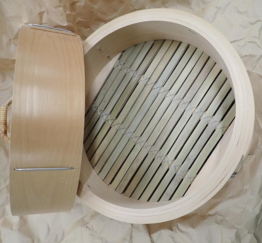 せいろ　木製 27cm 竹製蓋付き