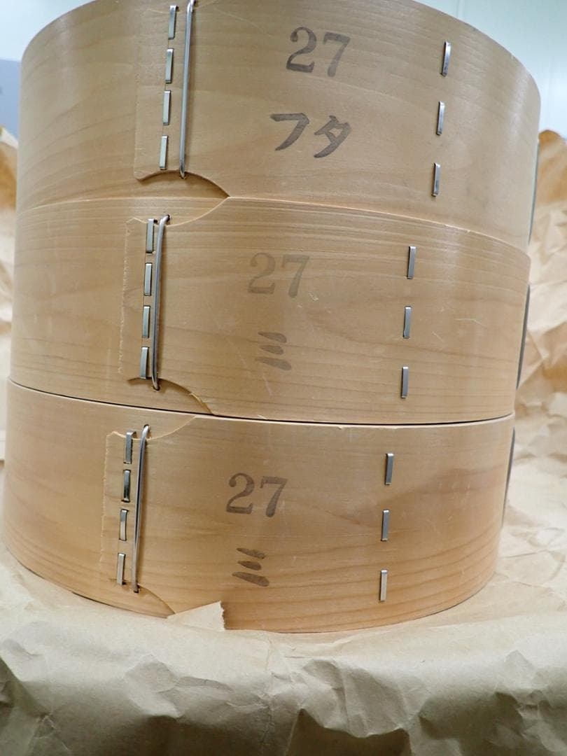 せいろ　木製 27cm 竹製蓋付き