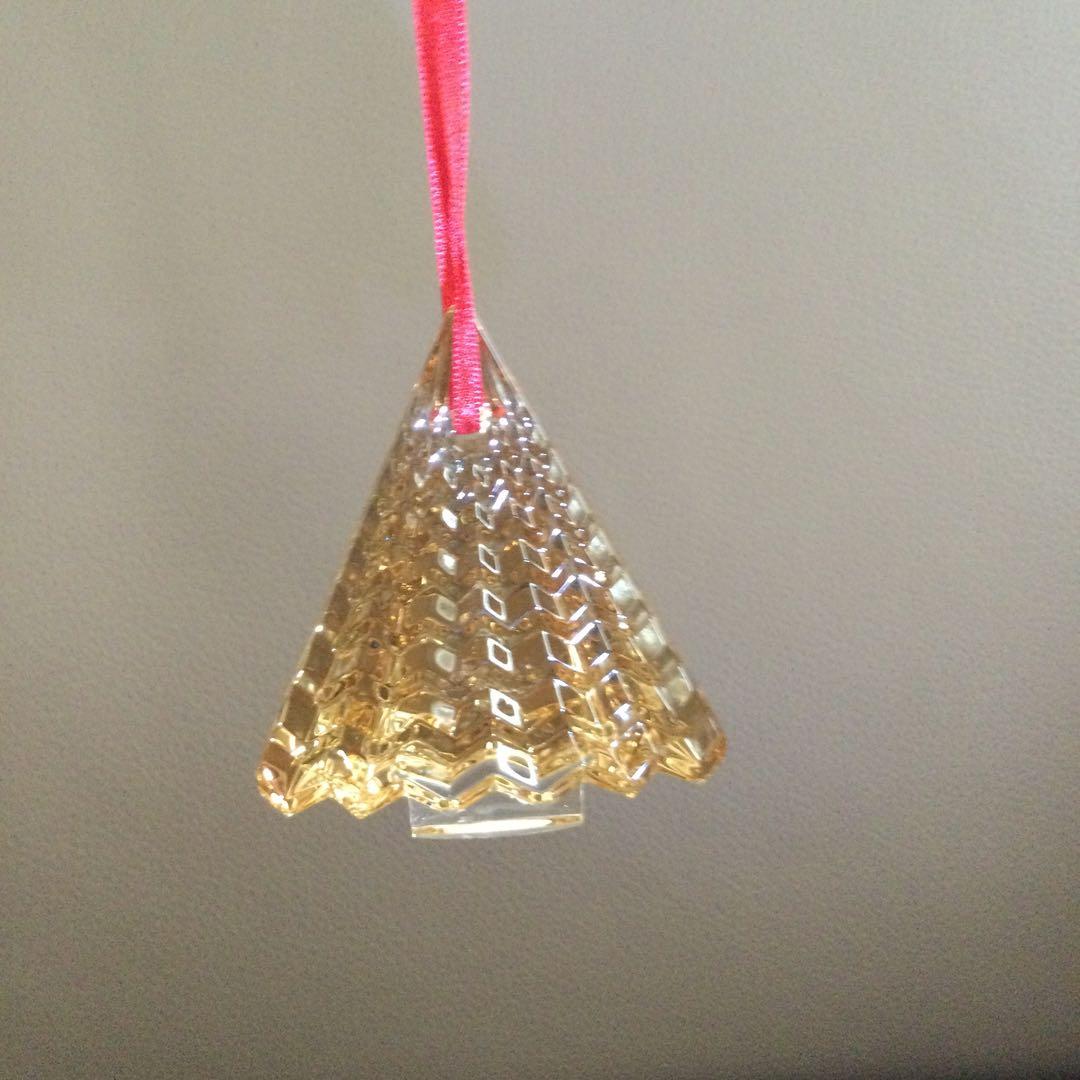 Baccarat クリスマスオーナメント 2022 ゴールドクリスマスツリー型