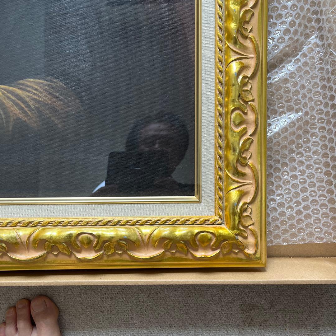 モナリザの模写油絵と額縁 - メルカリ