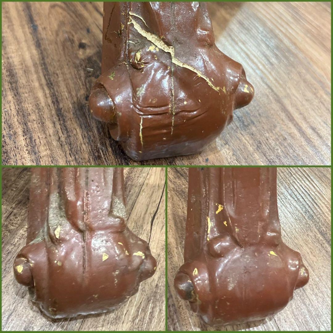 大理石 猫脚 花台 インテリア 当時物 昭和レトロ アンティーク サイドテーブ