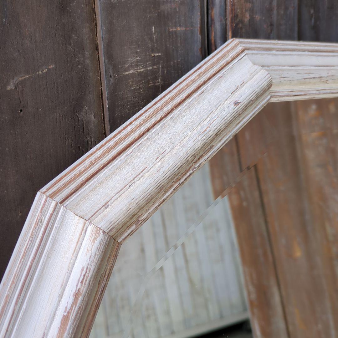 ウォールミラー フレンチシック 88㎝ 木製