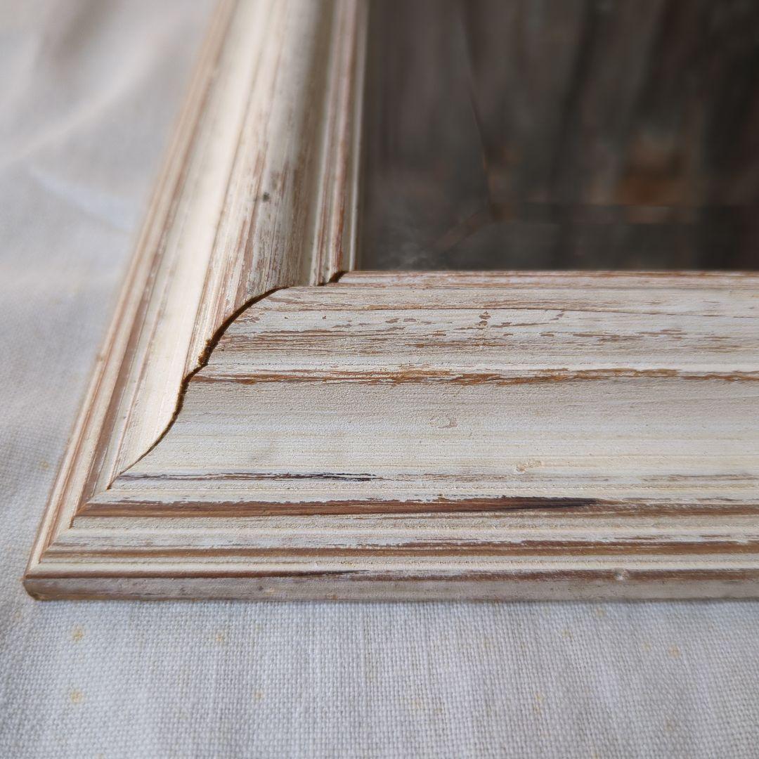 ウォールミラー フレンチシック 88㎝ 木製