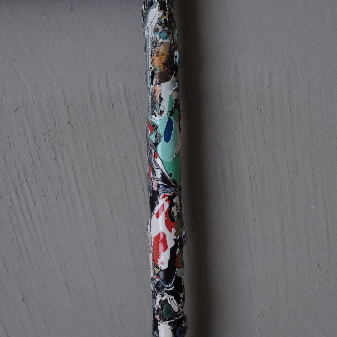 ペンキのついた鉄格子 壁掛け オブジェ アート 美術 芸術 ヴィンテージ