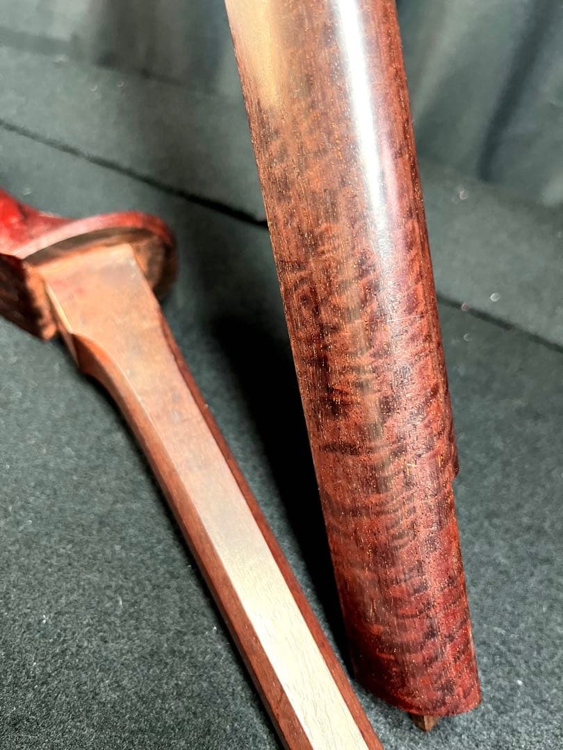 津軽三味線 三線・本紫檀・棹のみ 紅木紫檀製 純銀 天然素材 弦楽器