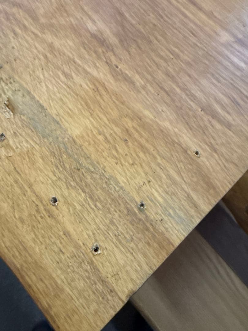 【75cm×49cm】テーブル　天板　塗装込　無垢材　耳付き