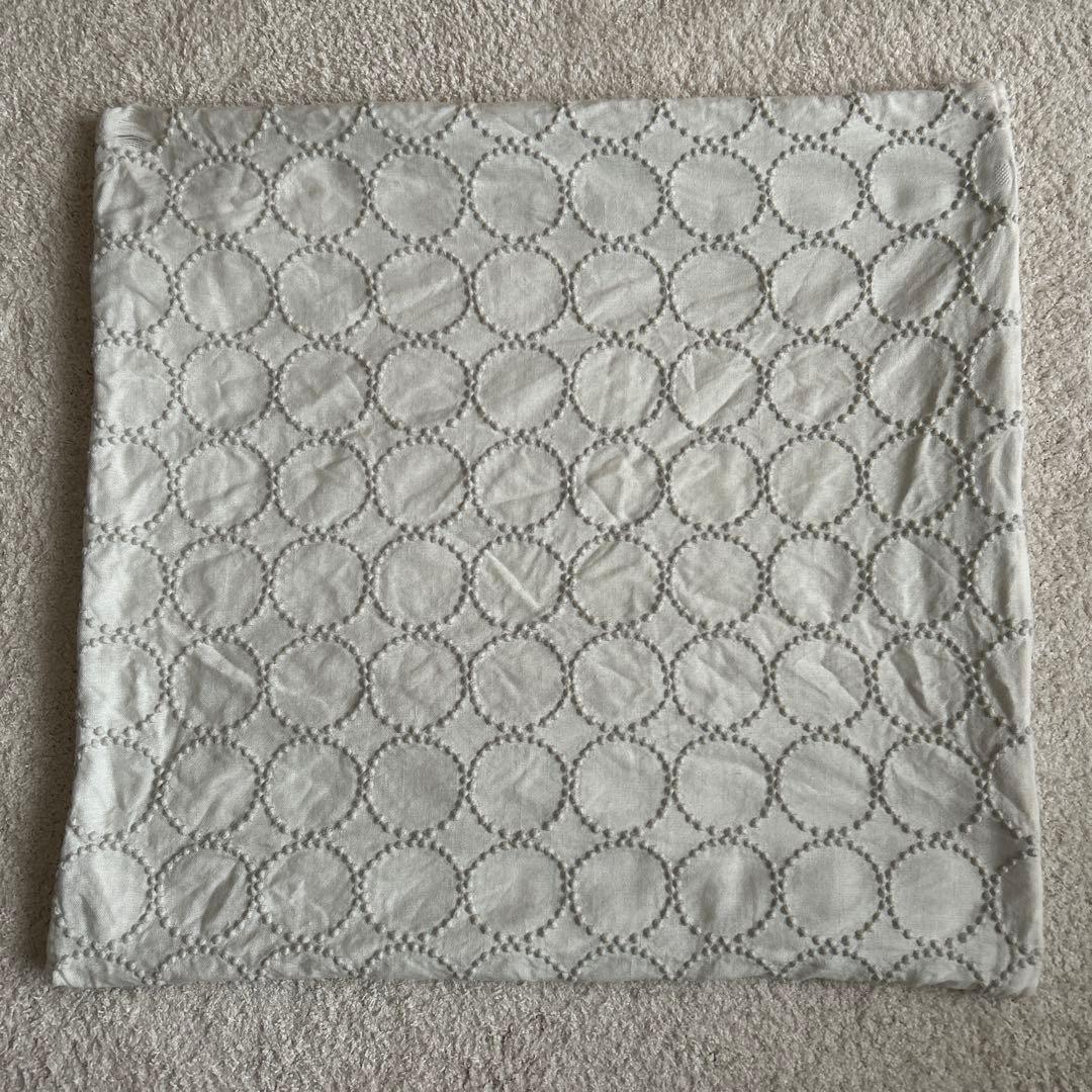 ミナペルホネン　ホワイトクッションカバー　正規品