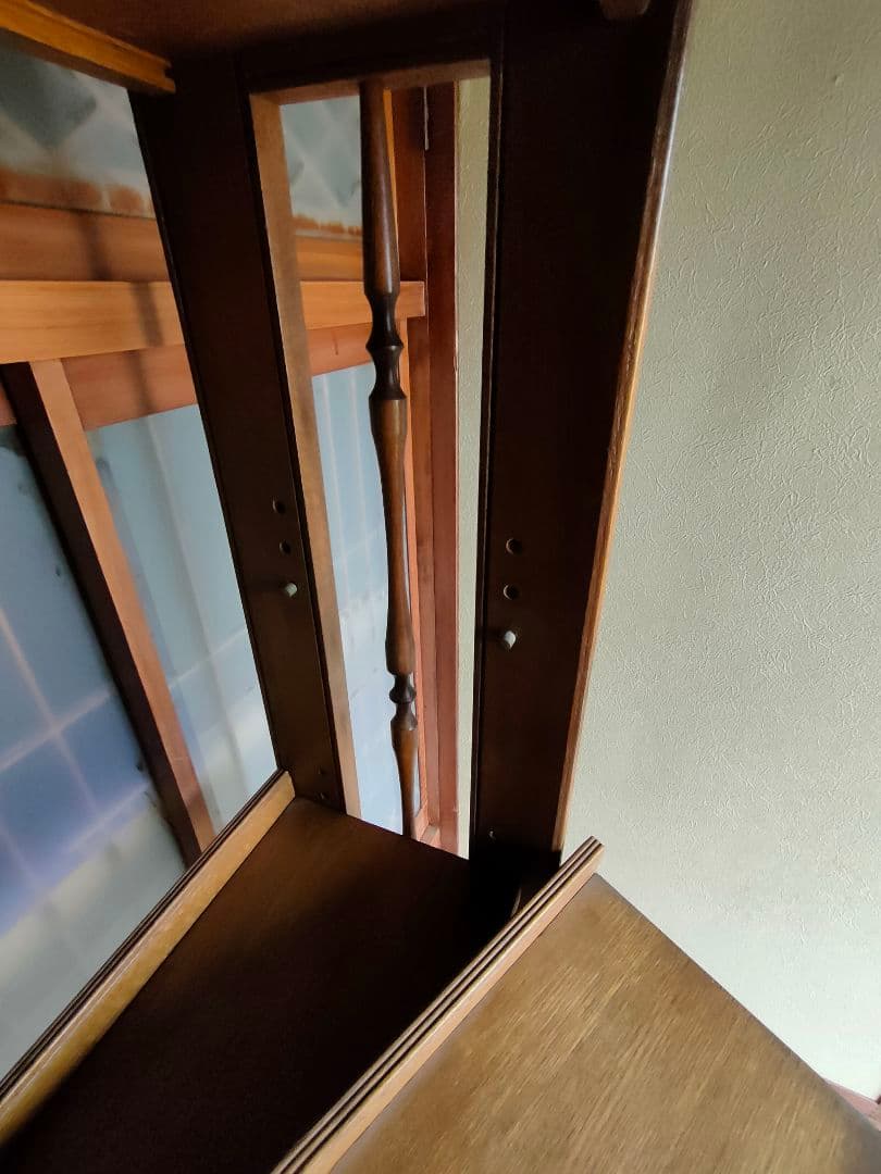 レトロな本棚　横91cm 高さ104cm 奥行26cm　シェルフ　小物置きなど