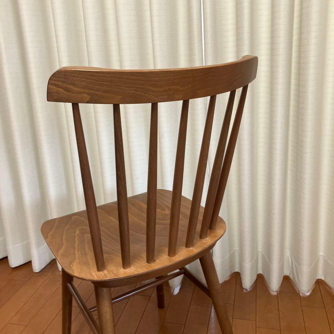 2月15日まで⭐️NOCE ブラウン木製ダイニングチェア　ウォールナット