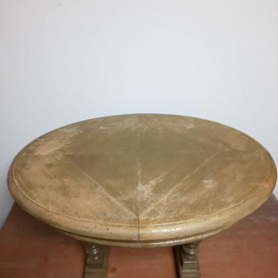 ヴィンテージ 木製 テーブル ラウンドテーブル 店舗什器 ヴィンテージ家具