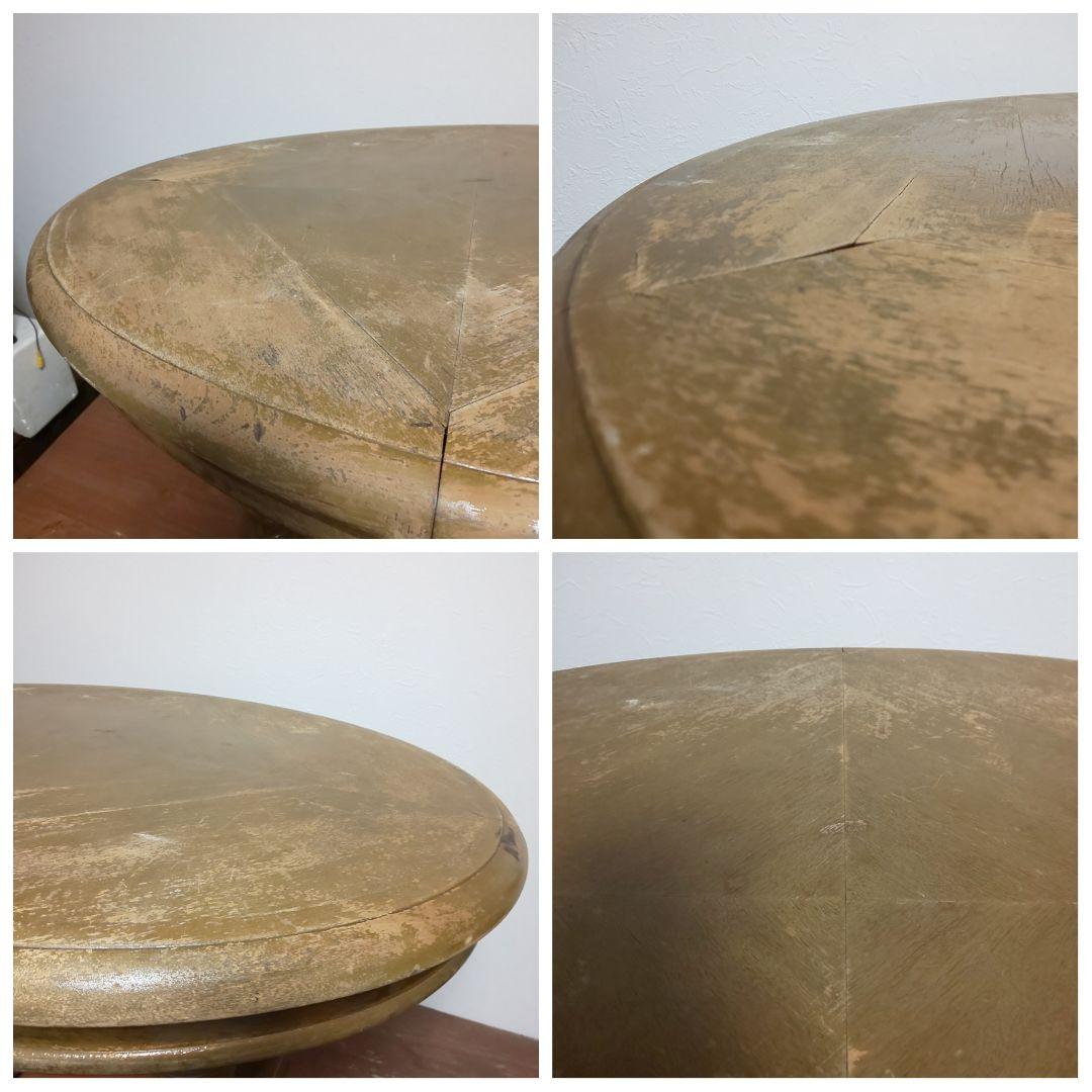 ヴィンテージ 木製 テーブル ラウンドテーブル 店舗什器 ヴィンテージ家具