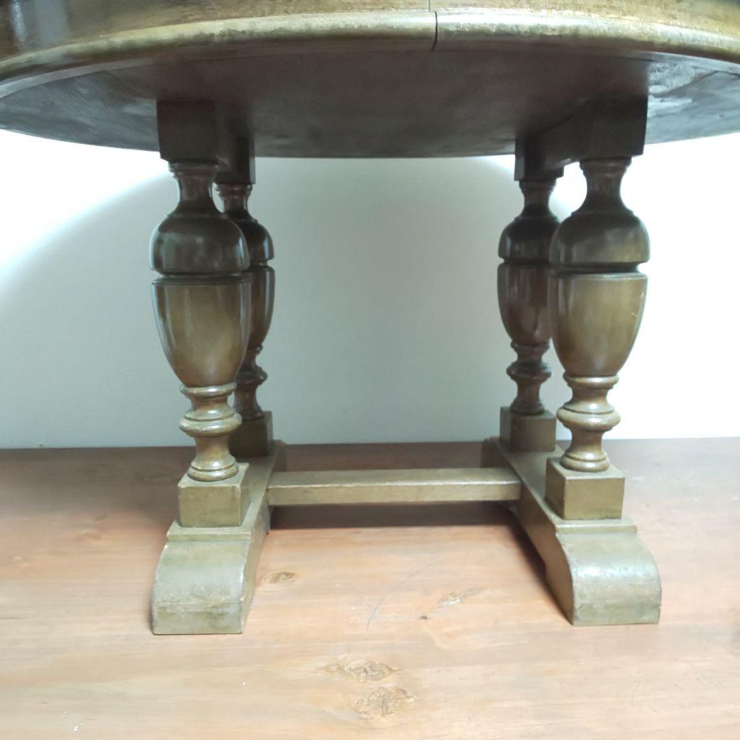 ヴィンテージ 木製 テーブル ラウンドテーブル 店舗什器 ヴィンテージ家具