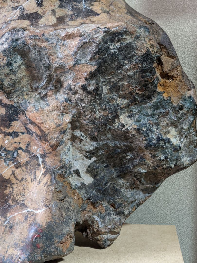 ♦昭和レトロ レア物 岐阜県 根尾谷産 菊花石 鑑賞石 天然記念物 骨董品年代物