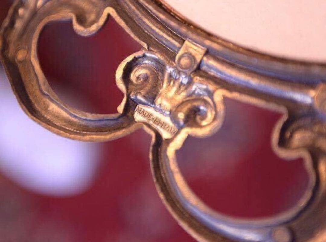 【超豪華】イタリア製 アンティーク ウォール ミラー オーバル型 鏡