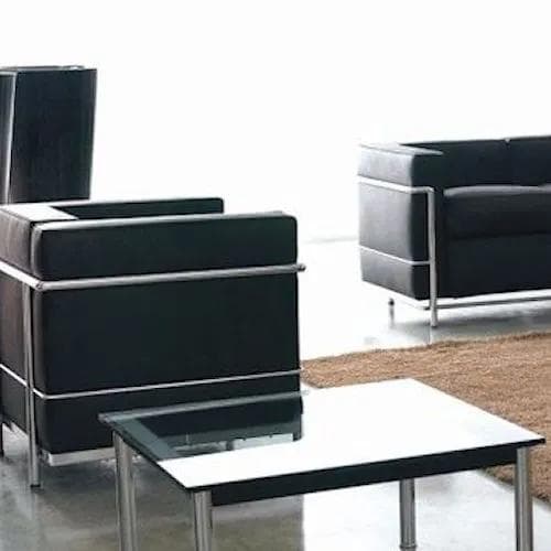 ル・コルビジェLC10　ガラスローテーブル（直接渡し限定）