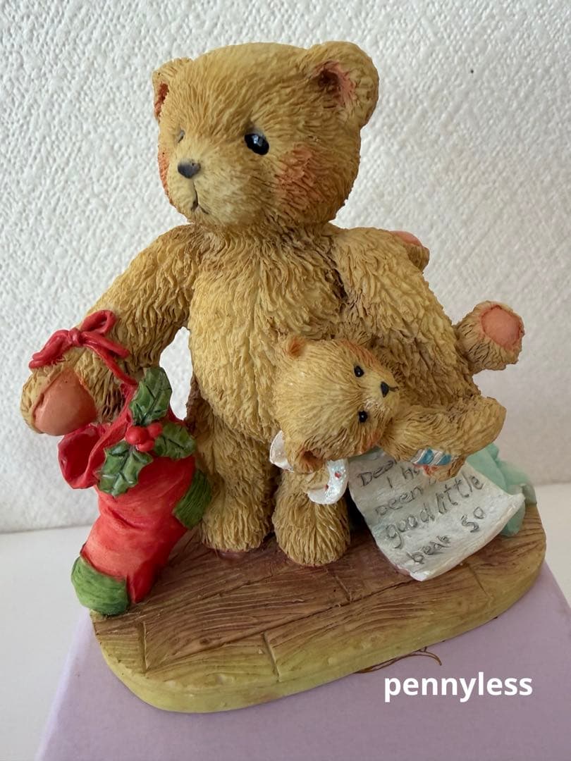 Cherished Teddies チェリッシュドテディ陶器クマの置物4体セット
