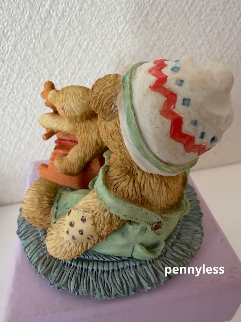 Cherished Teddies チェリッシュドテディ陶器クマの置物4体セット