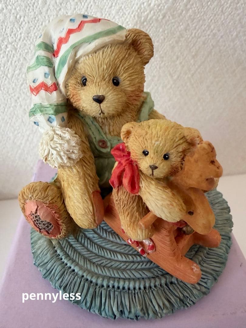 Cherished Teddies チェリッシュドテディ陶器クマの置物4体セット