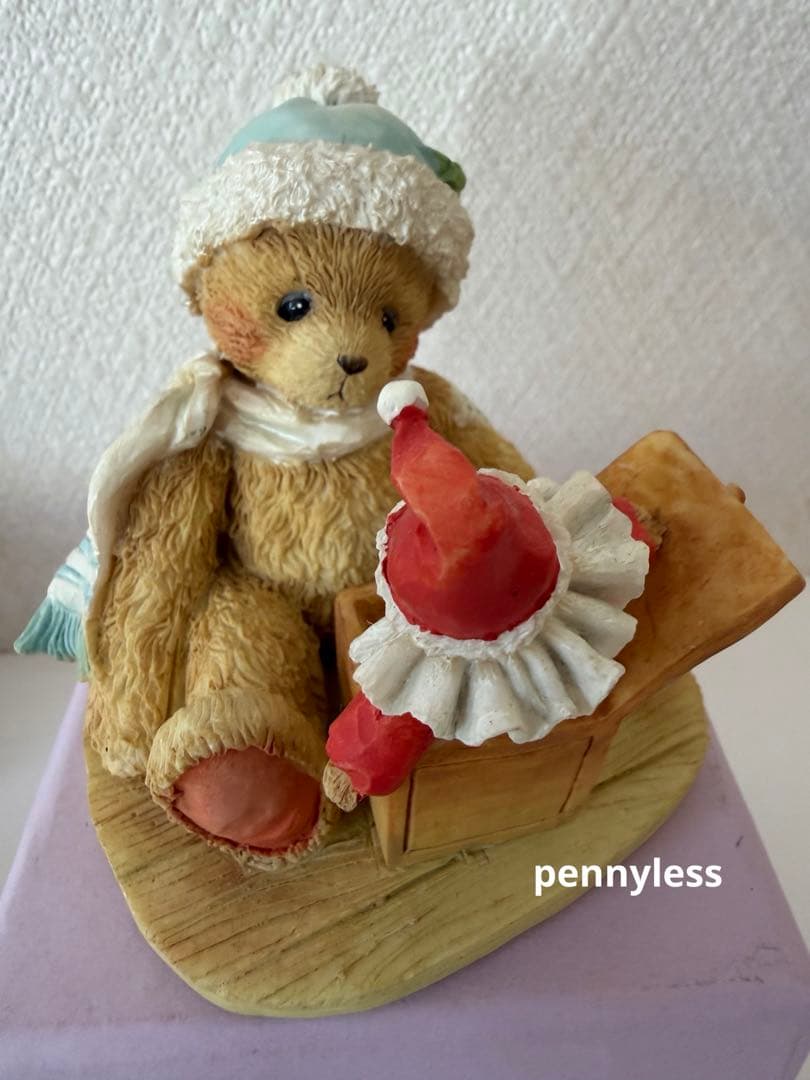 Cherished Teddies チェリッシュドテディ陶器クマの置物4体セット