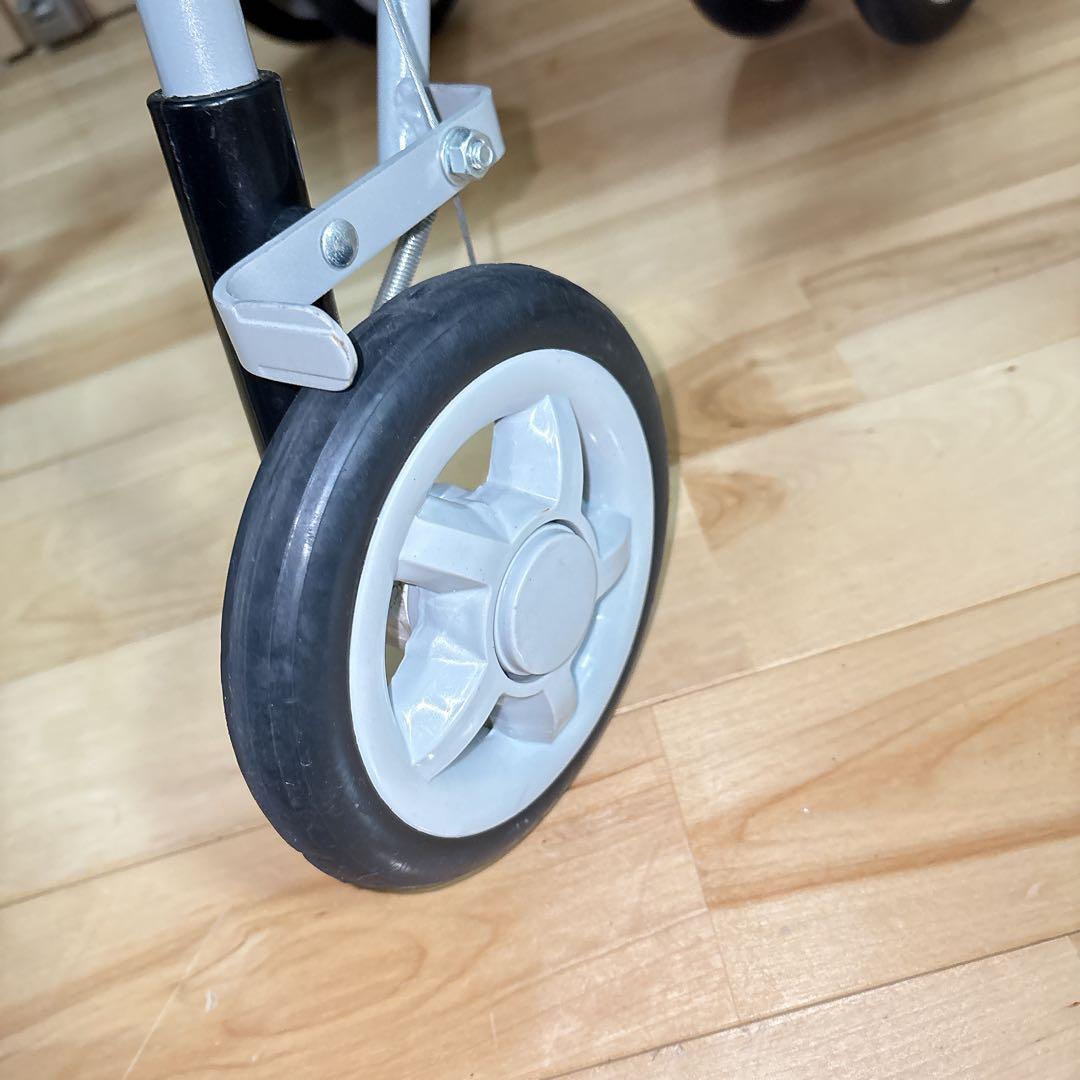 極美品 島製作所 シンフォニーSP 花柄 歩行器 シルバーカー 手押し車