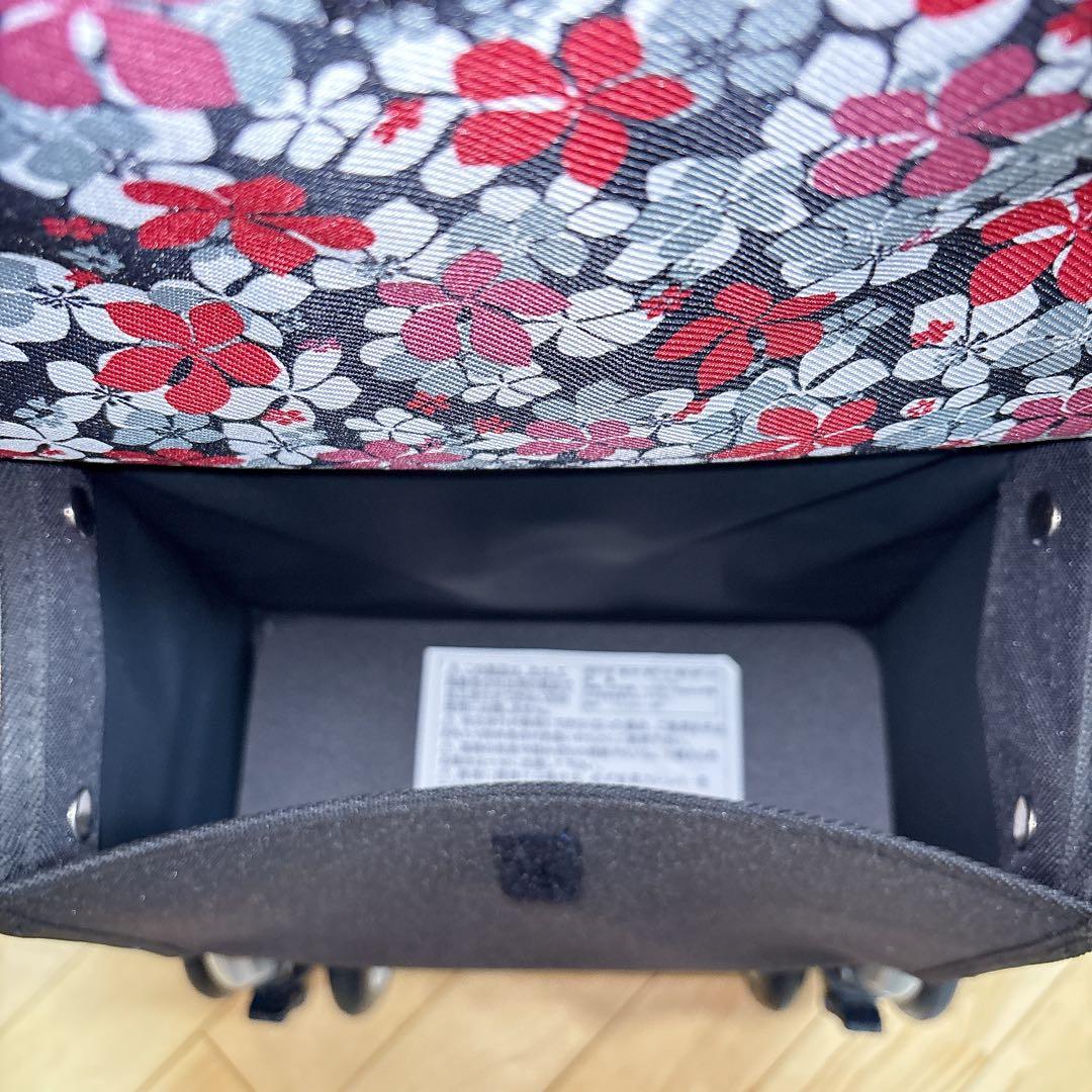 極美品 島製作所 シンフォニーSP 花柄 歩行器 シルバーカー 手押し車