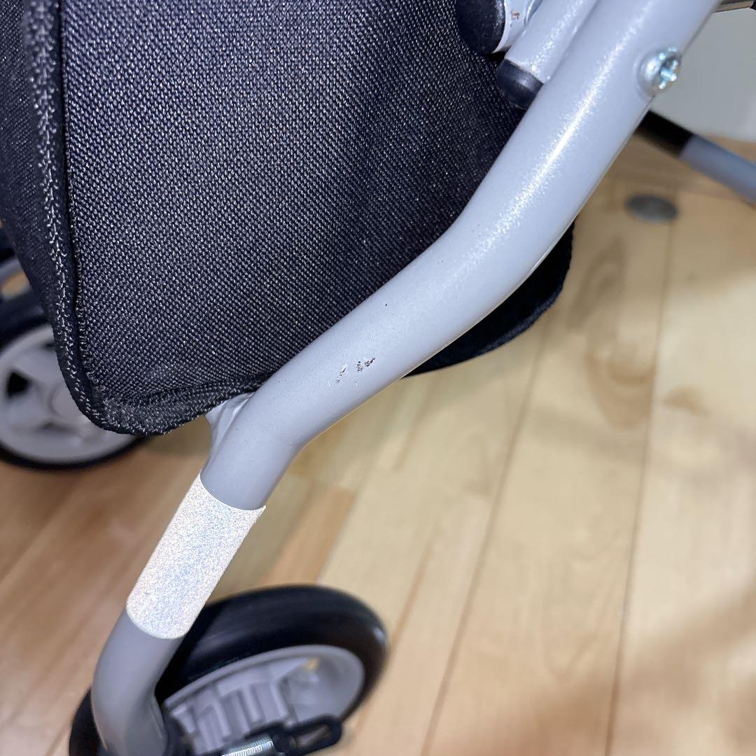 極美品 島製作所 シンフォニーSP 花柄 歩行器 シルバーカー 手押し車