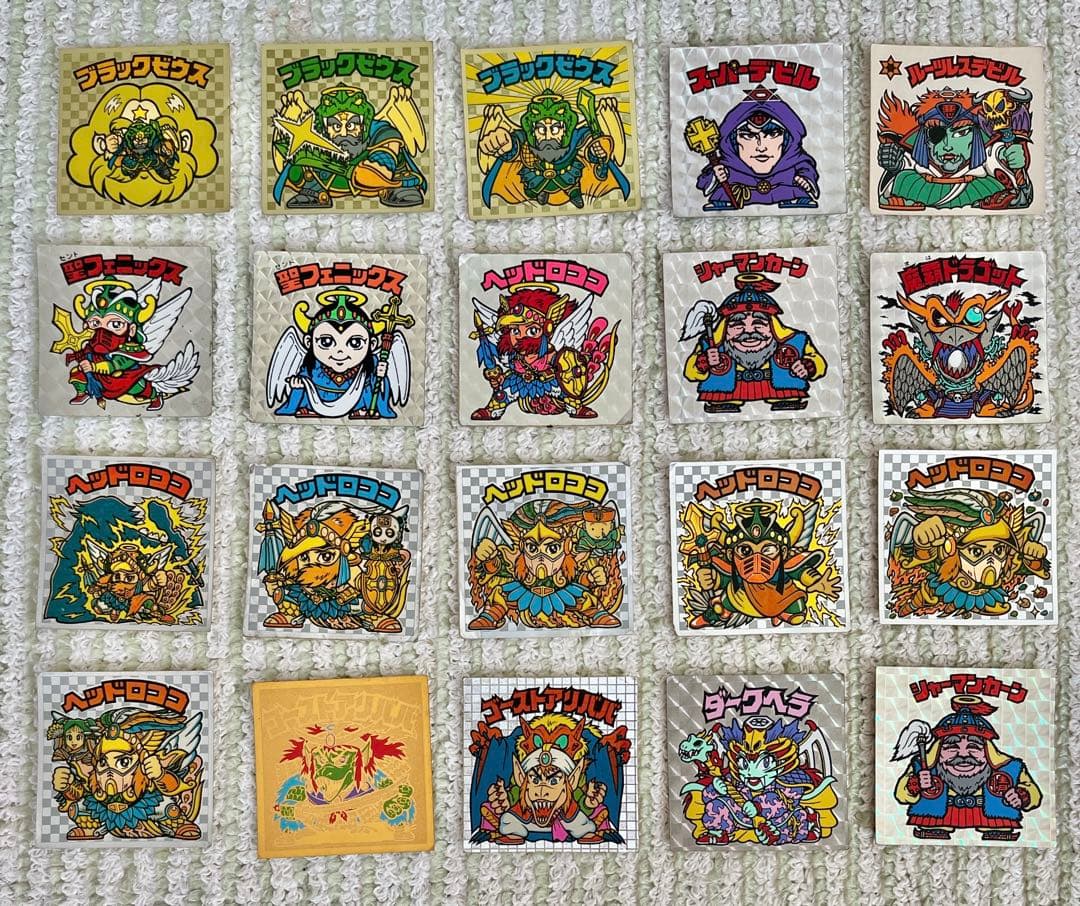 旧ビックリマンシール】レアシール☆ブラックゼウス＆スーパーデビル