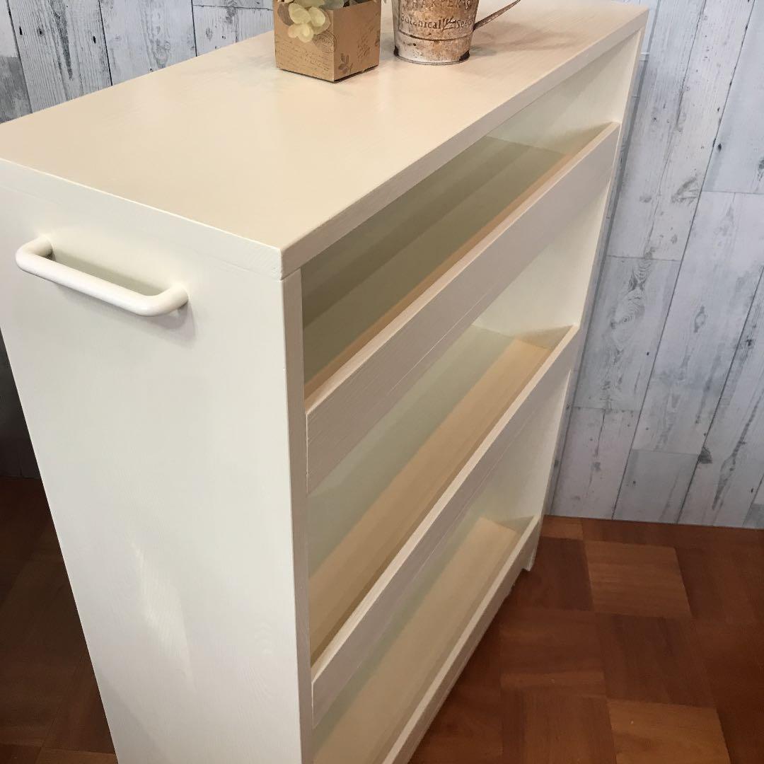 すき間収納 シェルフ 飾り棚 幅25cm パイン集成材