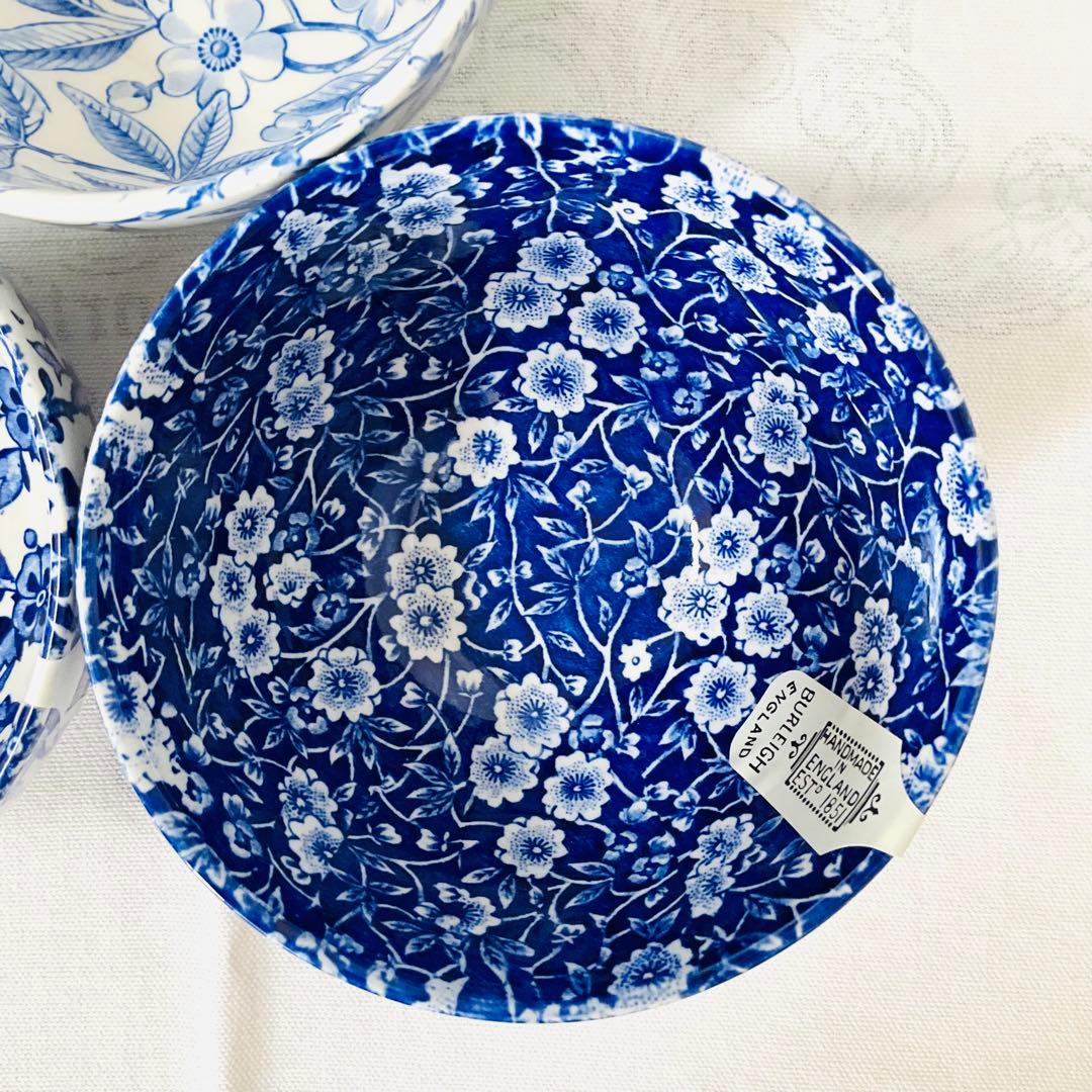 ☆Burleigh バーレイ☆新品 ブルーシリーズ ボウルL３柄セット