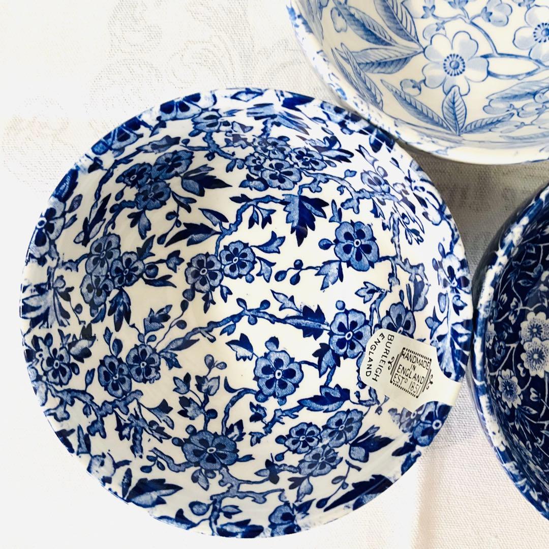 ☆Burleigh バーレイ☆新品 ブルーシリーズ ボウルL３柄セット