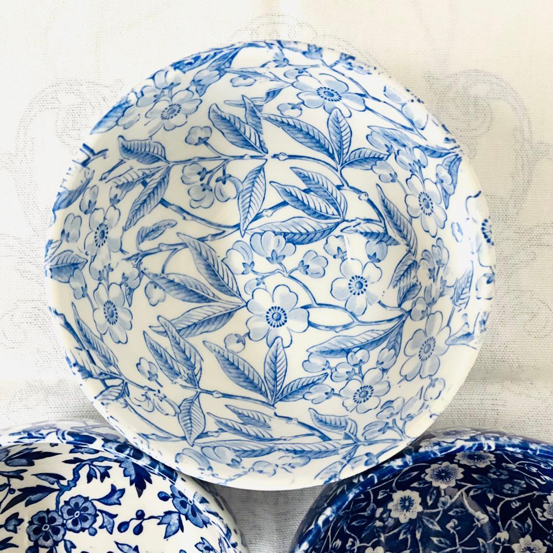 ☆Burleigh バーレイ☆新品 ブルーシリーズ ボウルL３柄セット
