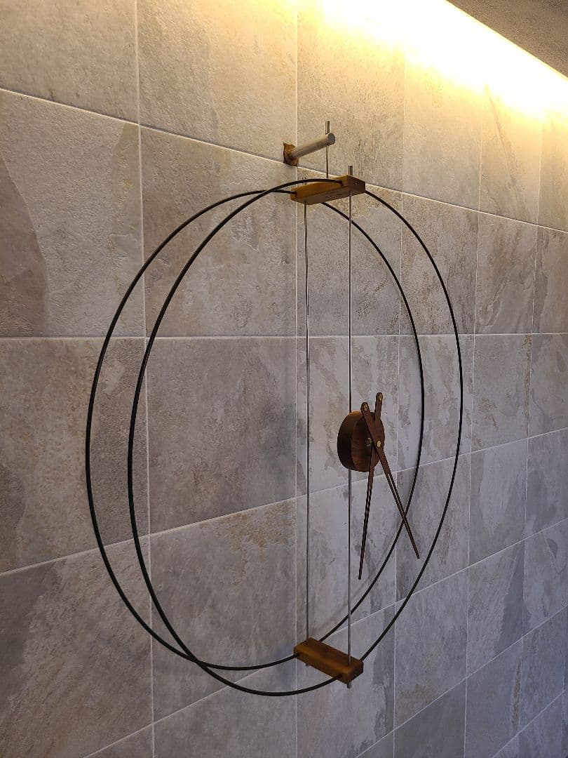 ◆大型◆壁掛時計◆80cm◆ブラウン◆B-2506IN2◆