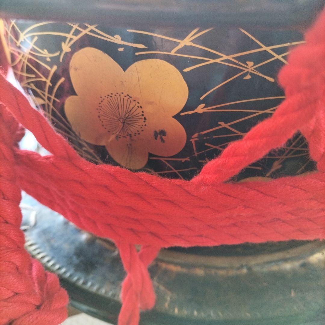 締太鼓　テレン台　バチ付　旧家蔵出し中古品