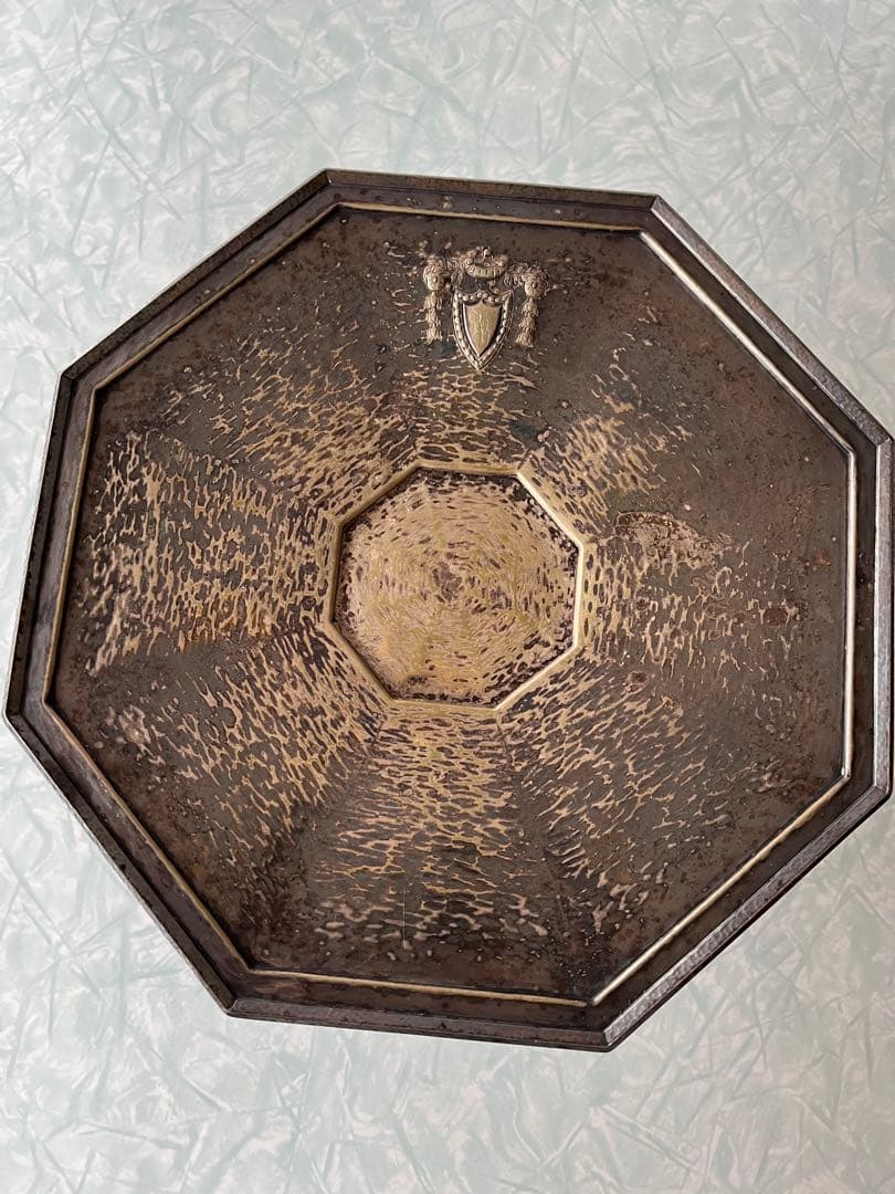 コンポート アンティーク 古道具 古物 高杯 オクトゴナル