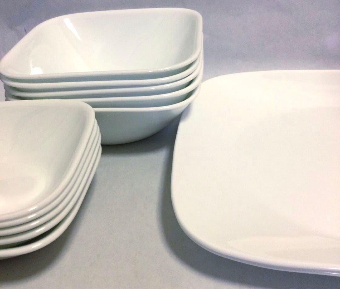 コレール　食器セット　スクエア皿　スクエアボウル　コレール　皿　コレールボウル