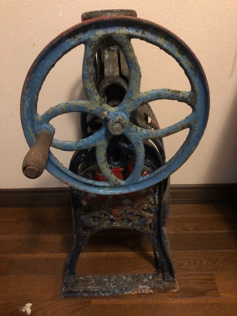 かき氷機　アンティーク　手回しかき氷機　鉄製