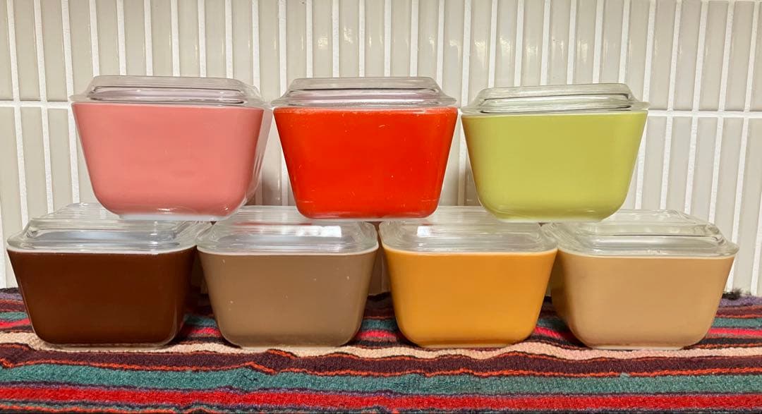 オールドパイレックス　PYREX レフリジレーター　保存容器 蓋付き