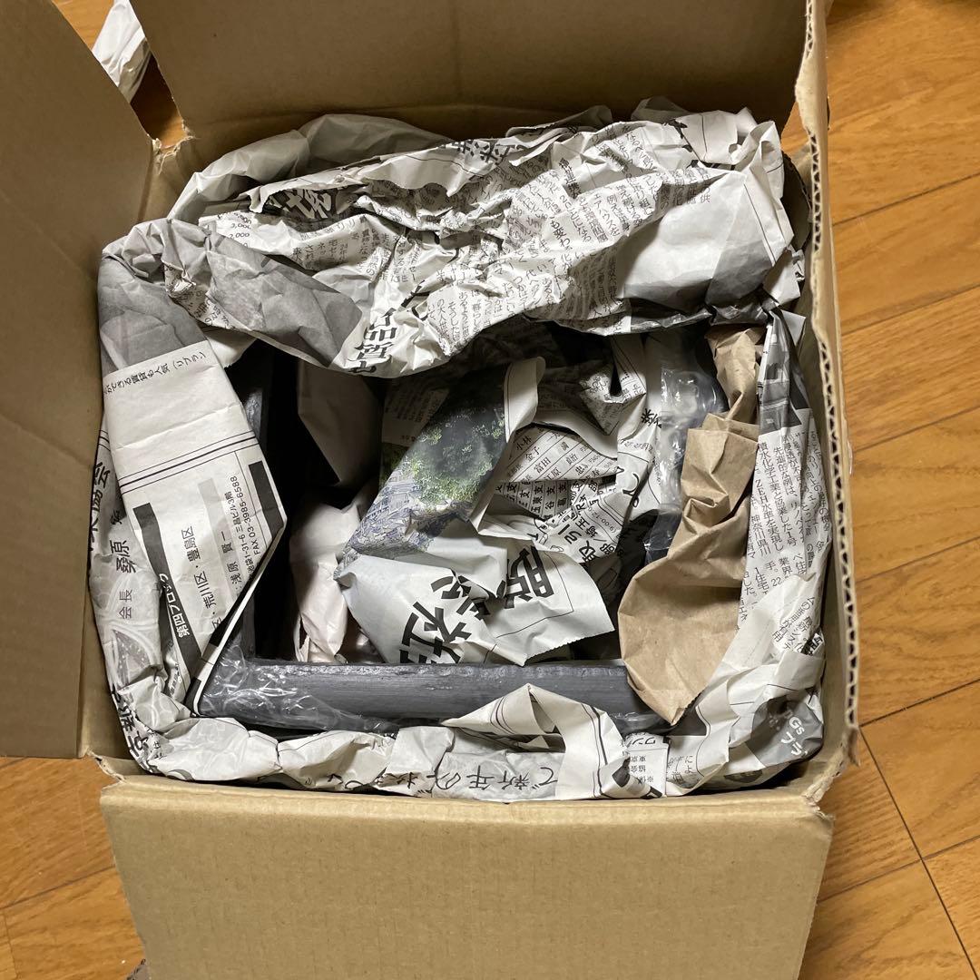 LAURA ASHLEY グレー角型植木鉢22㎝