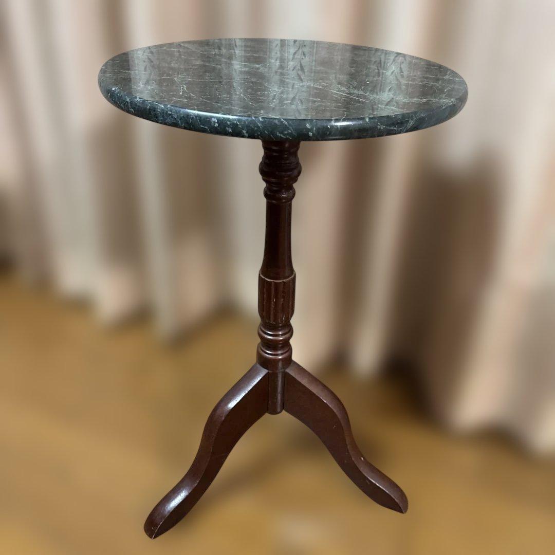 大理石 天然石 アンティーク コーヒーテーブル サイドテーブル