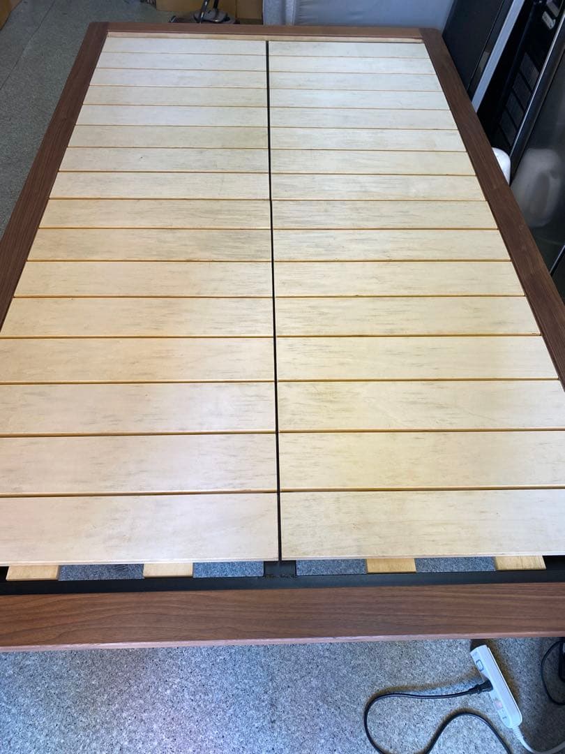 近隣地域限定送料無料❗️無印良品　セミダブルベッドフレーム ナチュラルウッド