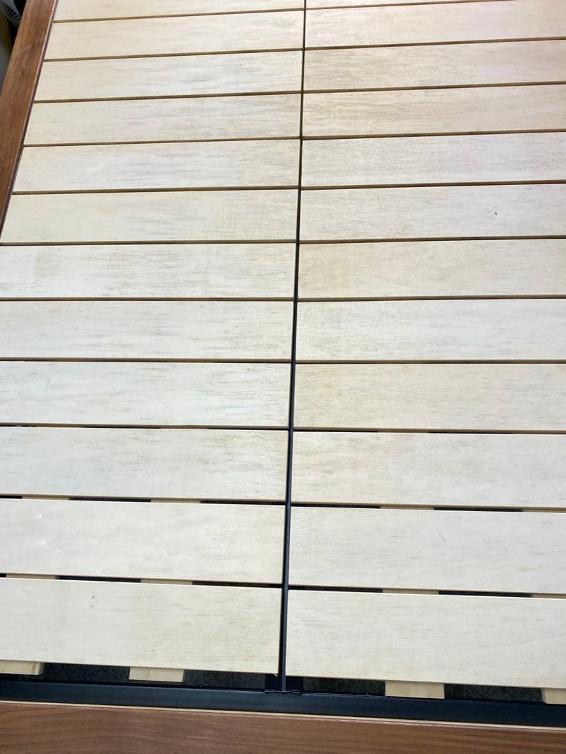 近隣地域限定送料無料❗️無印良品　セミダブルベッドフレーム ナチュラルウッド